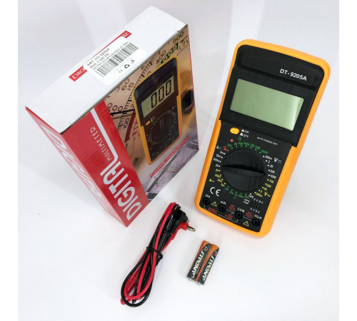 Точный тестер напряжения Digital Multimeter DT9205A, Тестер напряжения для электриков MA-65