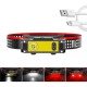Яркий светодиодный мощный фонарь BL-T124-ХРЕ+COB (White+Red), Фонарь для походов на лоб AU-13