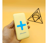 Power Bank AWEI P98K (Бездротова зарядка) 7000 mAh. Колір: жовтий XJ-85