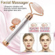Масажер ролик електричний для особи Facial Roller Massager. Колір бежевий SV-41