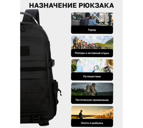 Військовий рюкзак для прогулянок ЗСУ, Рюкзак міцний чоловічий, Військовий спецрюкзак WY-69 за 890 грн