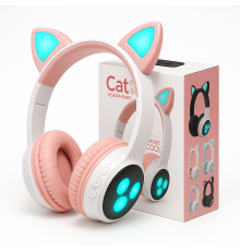 Детские наушники с животными ушками Cat VZV 23M, Наушники беспроводные детские с ушками качественные XG-79