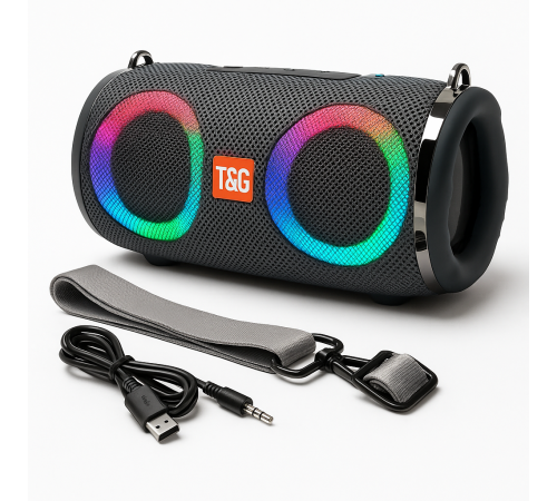 Хорошая bluetooth колонка TG642, Колонка з подсвечиванием портативная Портативная блютус DB-61