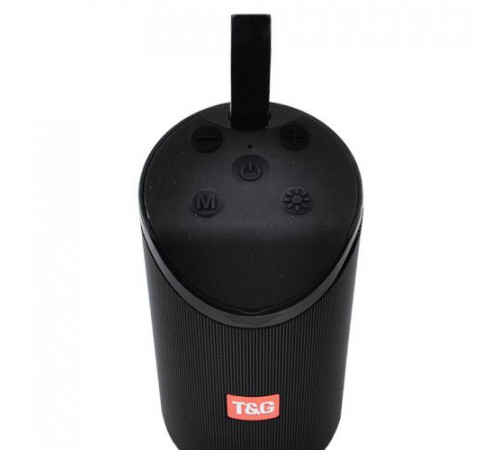 Портативна Bluetooth колонка TG-169 з різнокольоровим підсвічуванням FM-радіо 5Wx2. Колір чорний GH-90 за 605 грн