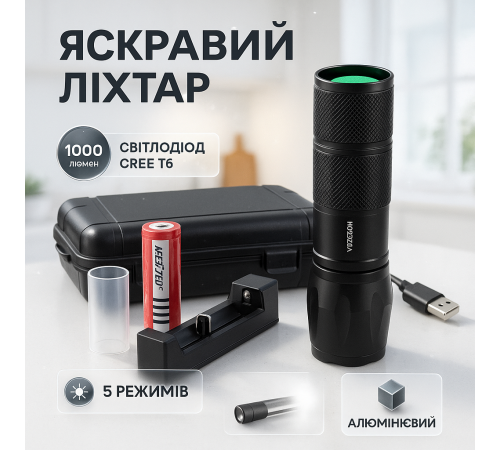 Ручний ліхтар з високою яскравістю BL-1831, Фірмовий ручний ліхтар Пилозахищений EN-51