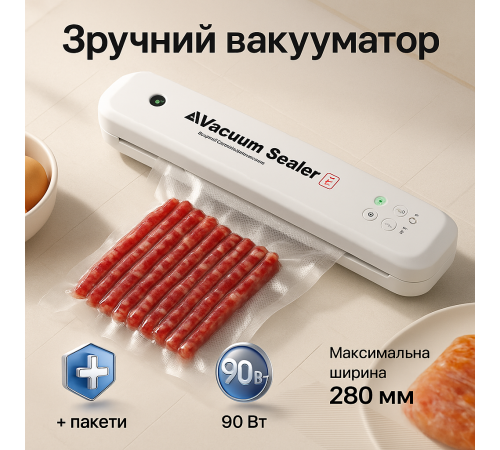 Вакууматор харчовий для дому, Вакууматор для зберігання овочів Бюджетний DQ-56