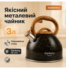 Чайник газовый нержавейка, Чайник с эргономичной ручкой Обычный на газовую плиту PK-90