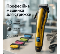 Электрическая машинка для стрижки с насадками, Профессиональная электрическая машинка для стрижки RB-28