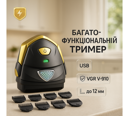 Машинка для різних стрижок акумуляторна, Універсальний тример для чоловіків Машинка підстригання FT-93