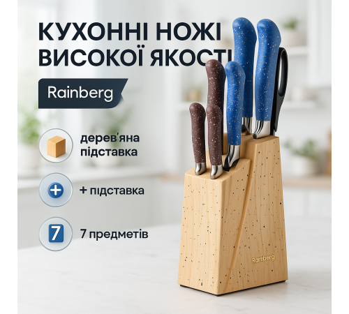 Набір ножів для гурманів і кулінарів, Кухонний ніж універсальний, Набір ножів для кулінарних завдань PW-53 за 929 грн