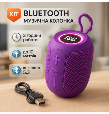 Bluetooth колонка світлодіодна TG658, Колонка акумуляторна, Bluetooth колонки з об'ємним звучанням IF-17