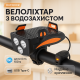 Фонарь для велосипеда с водозащитой и аккумулятором FY-319B-3LM, Водостойкий велофонарь KD-86