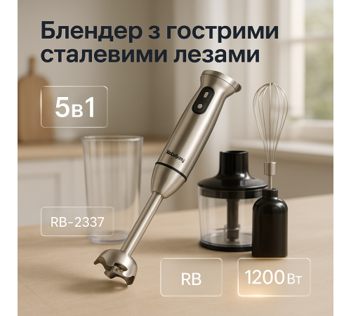 Компактний блендер для домашнього використання, Блендер електричний занурювальний для дому BR-14