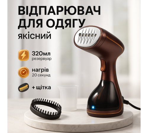 Парогенератор ручний, Потужний електричний відпарювач для одягу, Хороший відпарювач для одягу та штор AQ-36 за 1393 грн