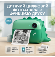 Креативный детский фотоаппарат с инста-печатью, Камеры моментальной печати, Мгновенный принтер детский YW-76