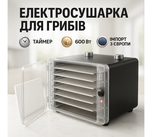 Бытовой дегидратор для мяса Adler, Дегидратор для сушки рыбы Гидратор сушки фруктов IQ-62