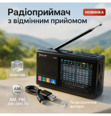 Радіо зі слотом для флеш-накопичувача MP3, FM-радіо в ретро стилі, Радіо з флешкою am радіоприймач TB-63