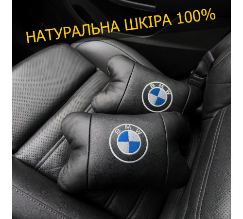 Подушка подголовник бабочка BMW, Автомобильная подушка для шеи с лого подголовник для водителя OM-61