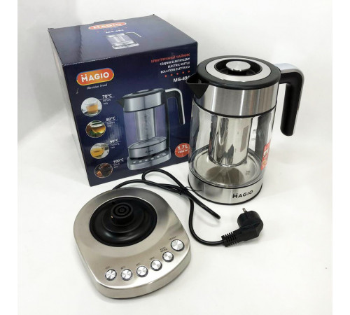 Чайник для кип'ятіння з функцією авто-вимкнення MAGIO MG-494, Скляні електрочайники для дому NB-83
