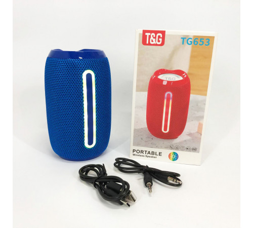 Bluetooth стерео колонка с радио TG653, Мини-колонки с подсветкой, Хорошая колонка для музыки ZC-35