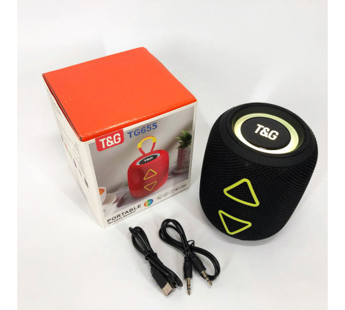 Блютуз колонка с ремешком, Bluetooth колонка с функцией радио Блютуз красивой подсветкой IN-96