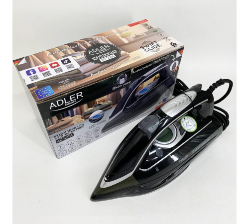 Качественный электрический утюг для дома Adler, Утюг паровой для деликатной глажки CQ-70