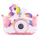 Детский фотоаппарат kids camera X2A PINK, Компактный цифровой фотоаппарат для детей BI-64