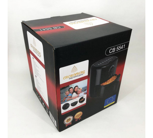 Фритюрница для дома с таймером Crownberg CB-5541 на 1.5 л безмасляная фритюрница 1200 Вт ZP-21