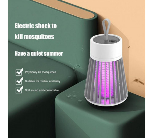 Уничтожитель насекомых для дома Electronic shock Mosquito killing lamp НА АККУМУЛЯТОРЕ для похода на природу AN-60