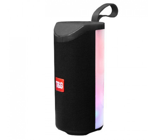 Портативна Bluetooth колонка TG-169 з різнокольоровим підсвічуванням FM-радіо 5Wx2. Колір чорний GH-90 за 605 грн