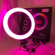 Лампочка кольцевая RGB, Светодиодное кольцо для любителей селфи, Кольцевая лампа для блогеров тик тока EY-47