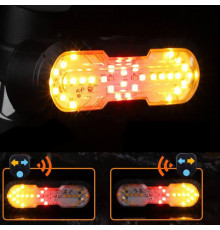 Мигалка задняя на аккумуляторе для велосипеда CYGM-2229 STOP red+yellow, Задний стоп велосипед YR-10