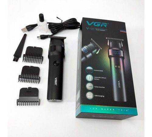 Тример для стрижки акумуляторний професійний VGR V-987, Машинка для стрижки волосся міцна NA-85 за 844 грн