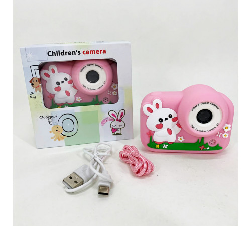 Детский фотоаппарат M03 PINK RABBIT TM-58