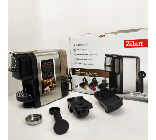 Кавомашина капсульна Zilan ZLN2846 20 Bar 700мл 1400Вт сенсорна ZO-92 за 6337 грн