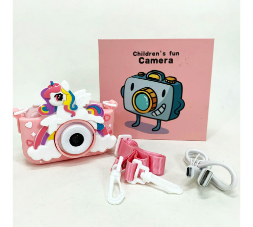 Детский фотоаппарат kids camera X2A PINK, Компактный цифровой фотоаппарат для детей BI-64