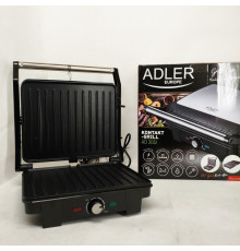 Настольный гриль с прижимом Adler AD 3051 2800Вт, Гриль контактный плоский Кухонный для мяса HB-71