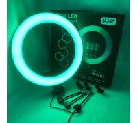 Лампочка кольцевая RGB, Светодиодное кольцо для любителей селфи, Кольцевая лампа для блогеров тик тока EY-47
