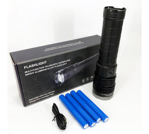 Фонарь лед тактический AK138-1 PM60-TG 8х18650, Портативный светодиодный фонарь с зарядкой UG-15