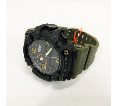 Цифровые часы для активного образа жизни SKMEI 1520AG ARMY GREEN, Оригинальные спортивные часы XK-89