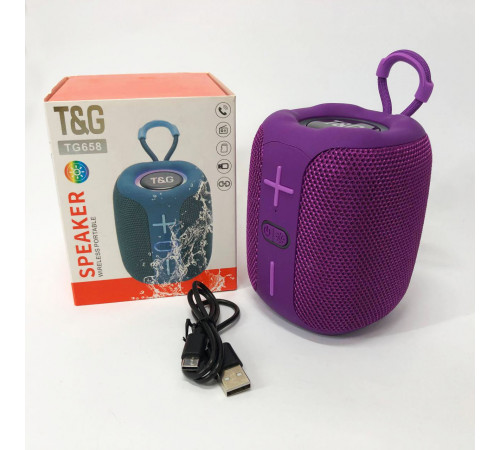 Bluetooth колонка світлодіодна TG658, Колонка акумуляторна, Bluetooth колонки з об'ємним звучанням IF-17