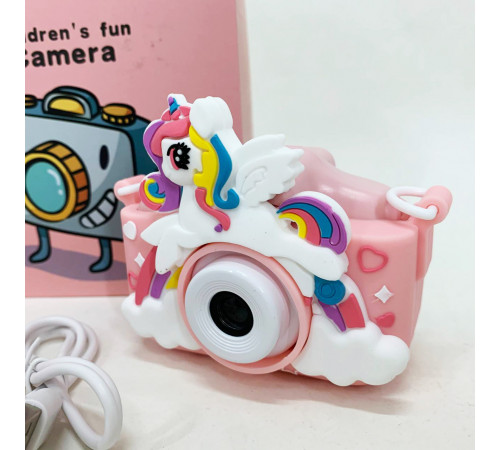 Детский фотоаппарат kids camera X2A PINK, Компактный цифровой фотоаппарат для детей BI-64