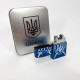 Необычная зажигалка, Зажигалка на подарок электрическая USB с индикатором заряда DA-21
