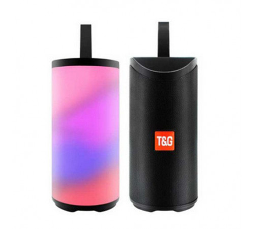 Портативна Bluetooth колонка TG-169 з різнокольоровим підсвічуванням FM-радіо 5Wx2. Колір чорний GH-90 за 605 грн