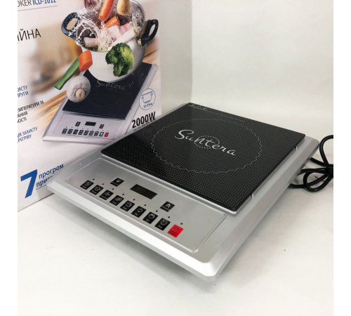 Электроплита настольная от сети Suntera ICD-1012, 2000 Вт, Настольная плиты для кухни OS-33