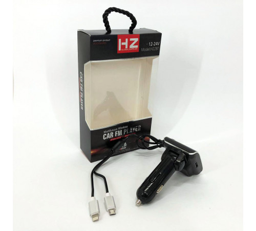 Качественный фм модулятор HZ H22 BT, Автомобильный fm передатчик с блютуз, Fm-модулятор хороший звук WI-39