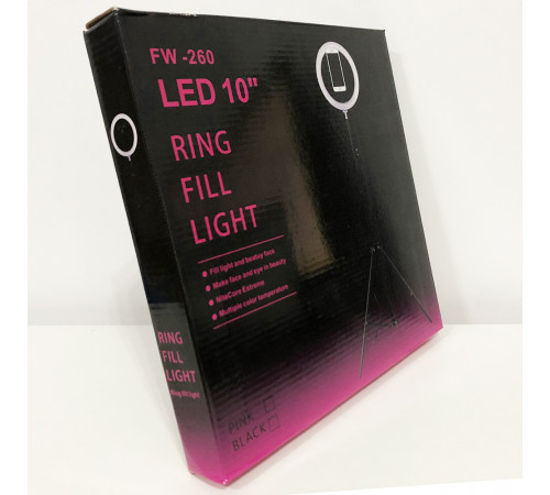 Кольцевой свет 26 см, Кольцевой свет для видео, Кольцевая fill light, Лампа блогера круглая WX-28