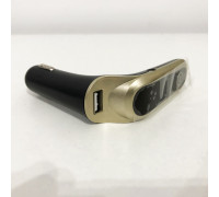 FM модулятор CAR G6 Bluetooth USB AUX MicroSD трансмиттер, FM модулятор для автомобиля. Цвет: золотой IO-76