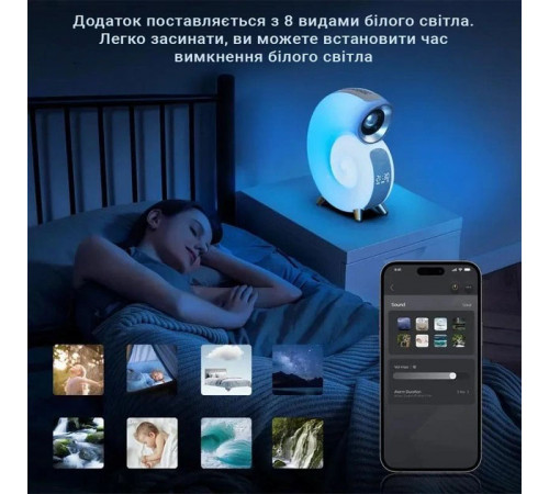 Ночник многофункциональный с беспроводной зарядкой INSPIRE N70 APP 6W, Ночник от usb и на батарейках IS-78