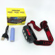 Налобный фонарь для точных работ PLD-2119B-XPE+2COB(white+red), Фонарь для походов на лоб DA-35